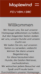 Mobile Screenshot of maplewind.de