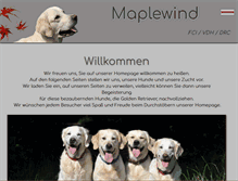 Tablet Screenshot of maplewind.de